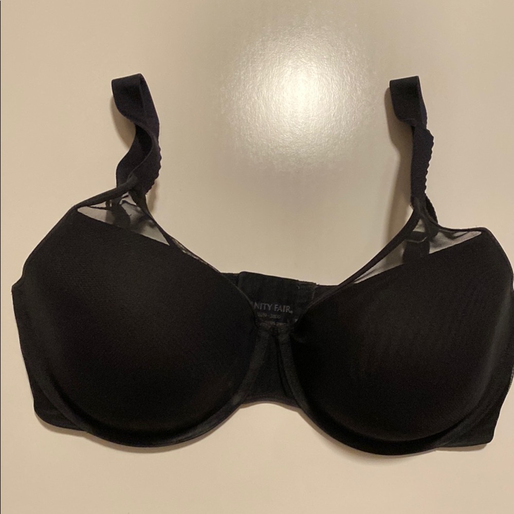Vanity Fair Black Women's Full Coverage Bra Size 38 DD